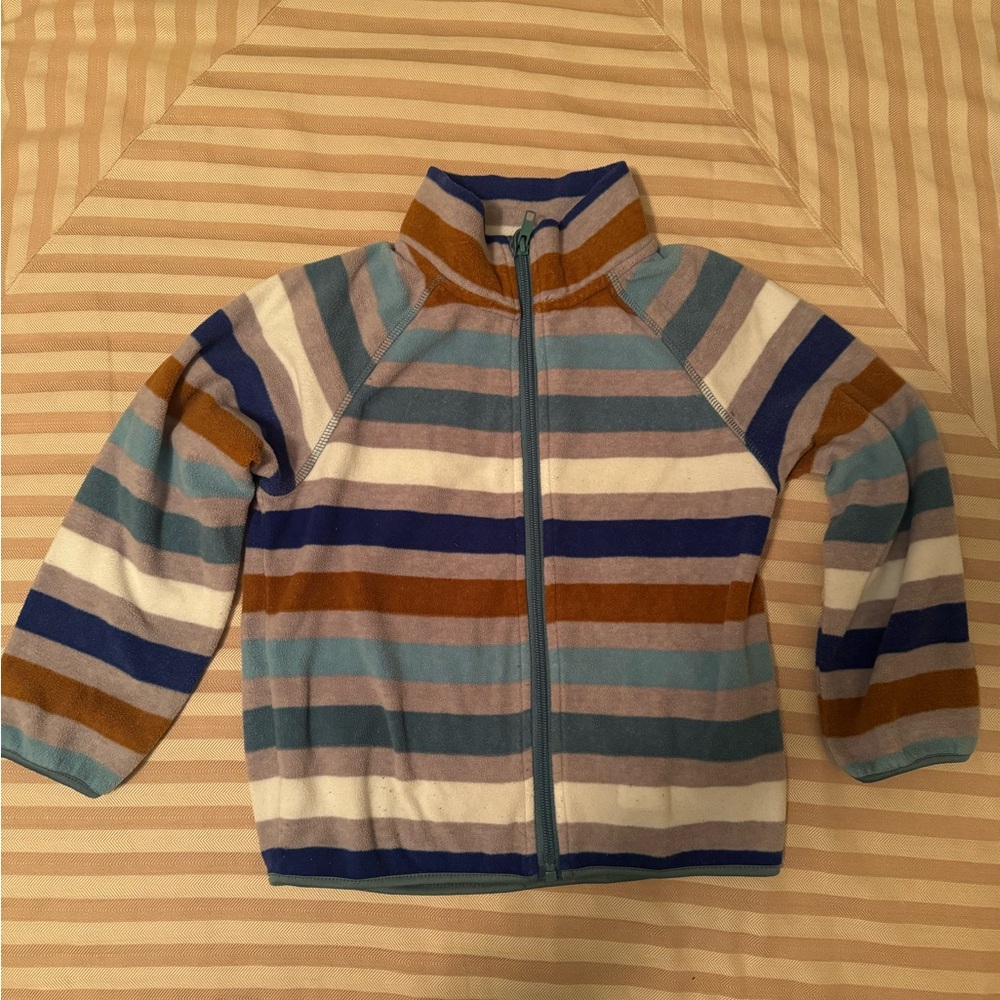 H&M striped fleece, size 5T/6.